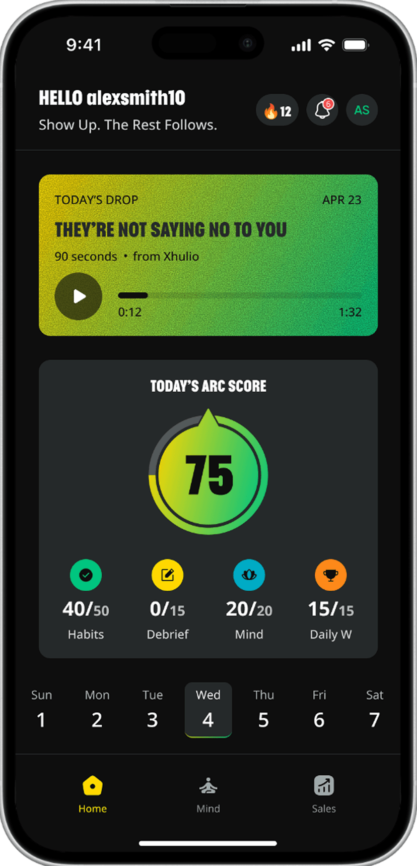Alpha Arc App Interface