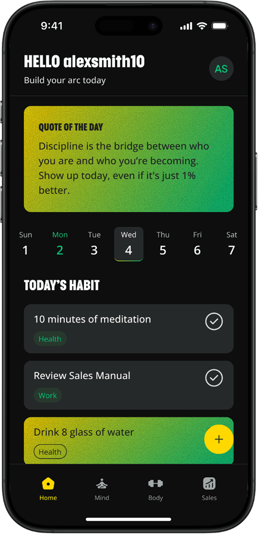 Alpha Arc App Interface